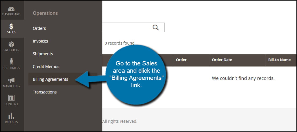 Billing Agreements