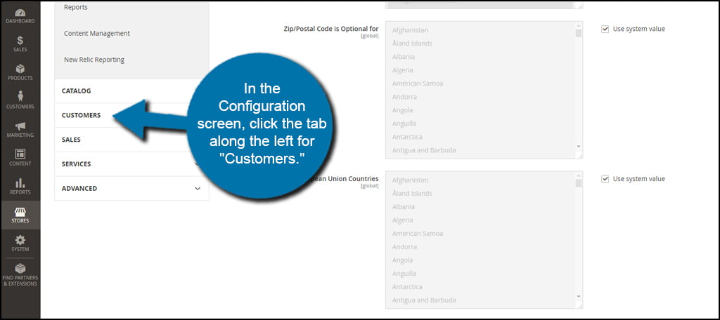 Customer Configuration