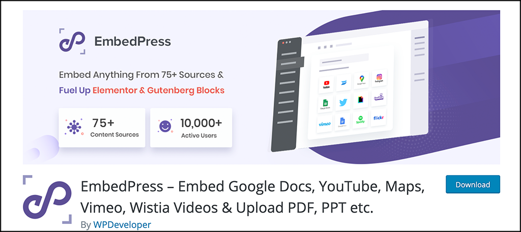 EmbedPress plugin