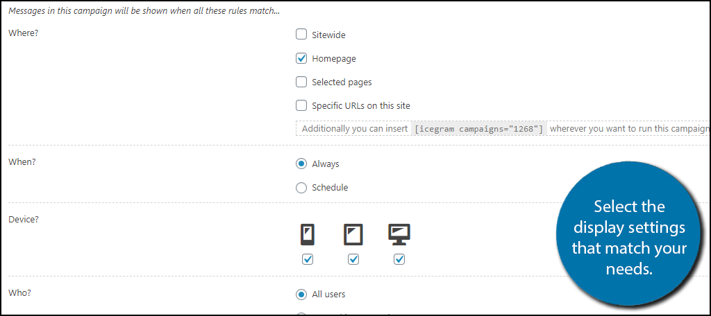 Display Settings