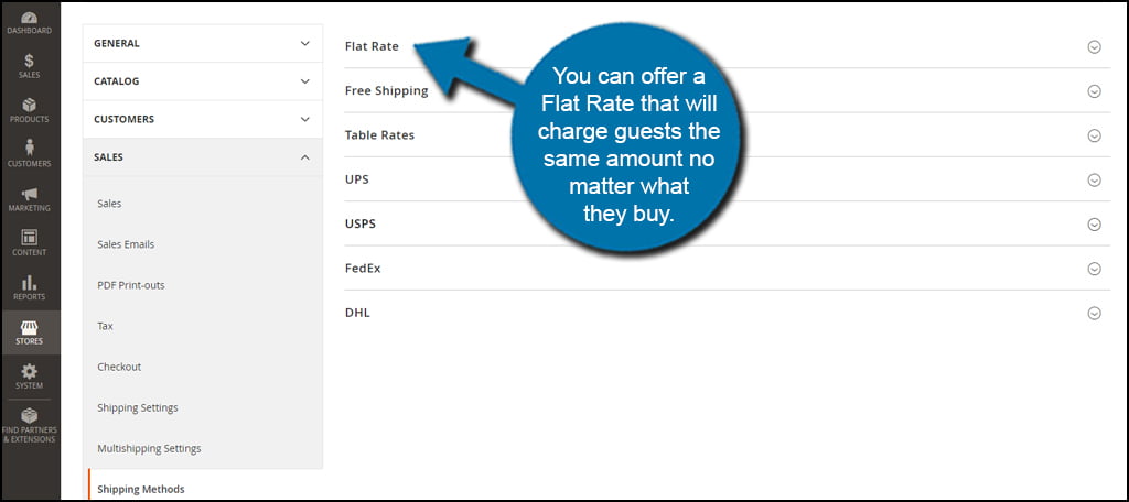 Magento Flat Rate Shipping