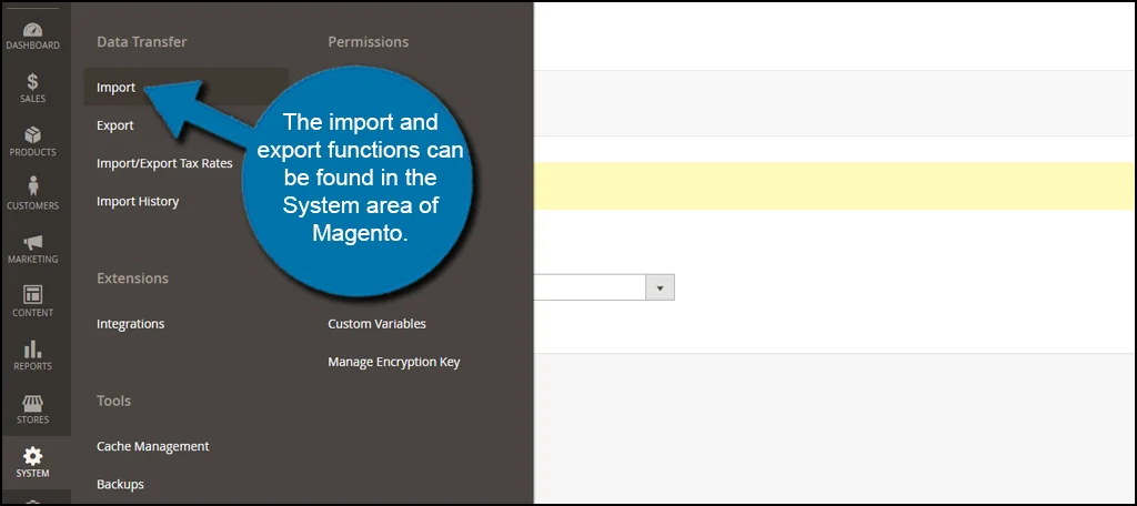 Magento Import And Export