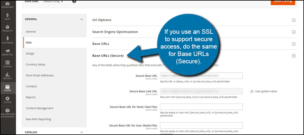 Magento URLs For SSL