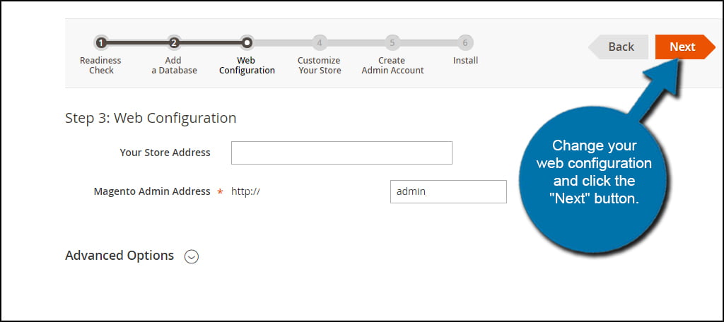 Magento Web Config