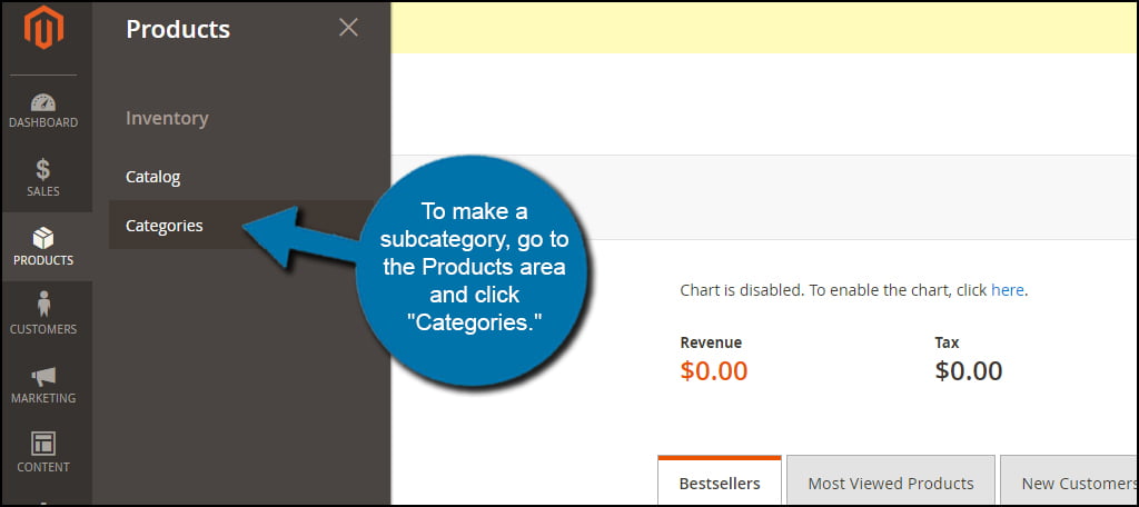 Make Subcategories