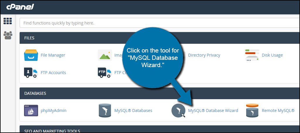 MySQL Database Wizard to manually install magento