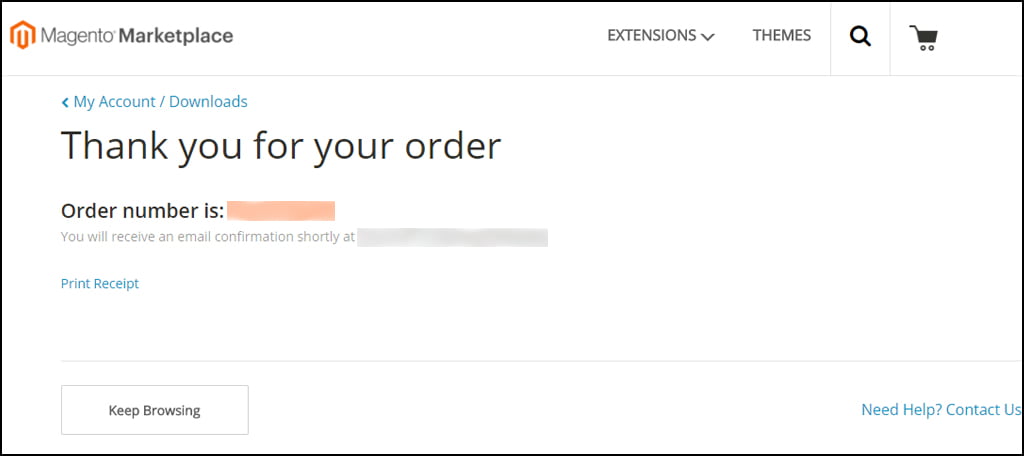 Order Confirmation