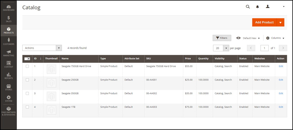 Magento Product Upload