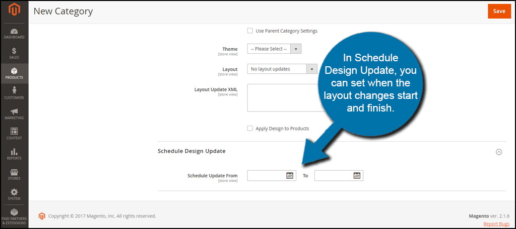 Schedule Design Update