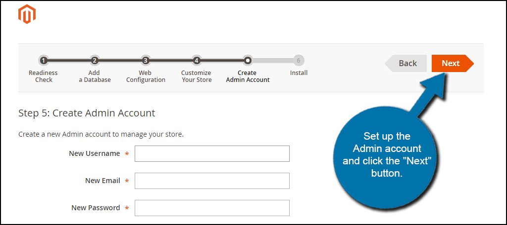 Set Up Magento Admin