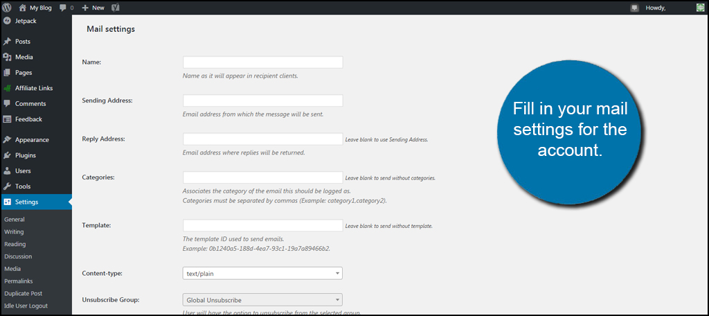 Mail Settings