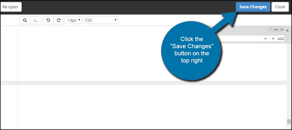 Save Style CSS Changes