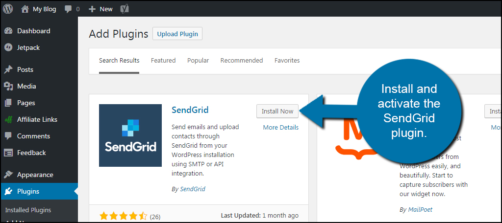 SendGrid Plugin