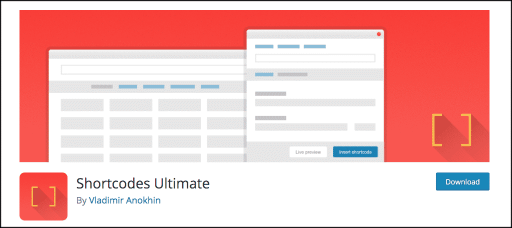 Shortcodes ultimate plugin