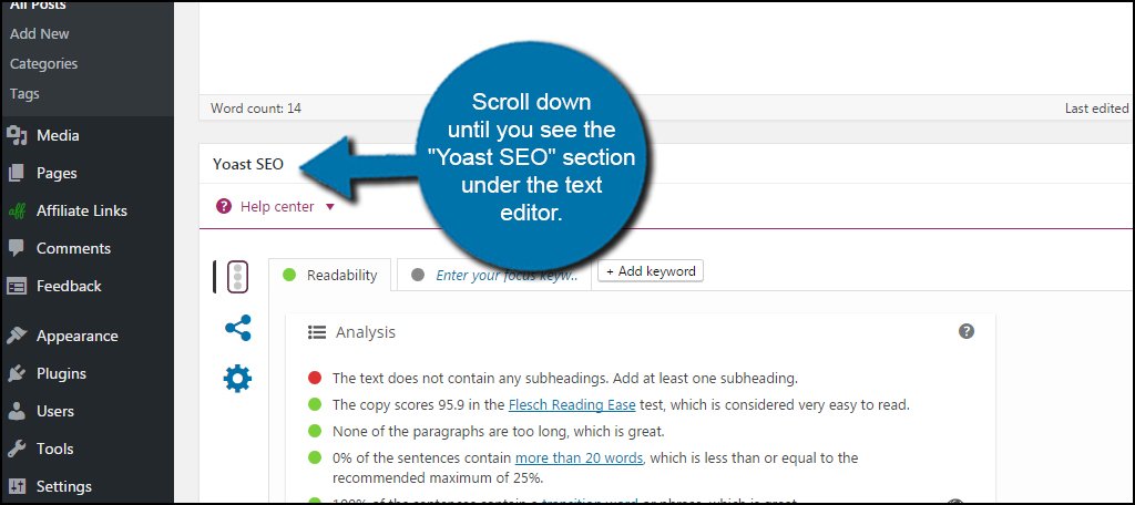 Meta keywords yoast 2025