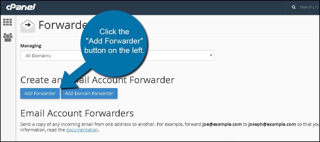 Add Forwarder