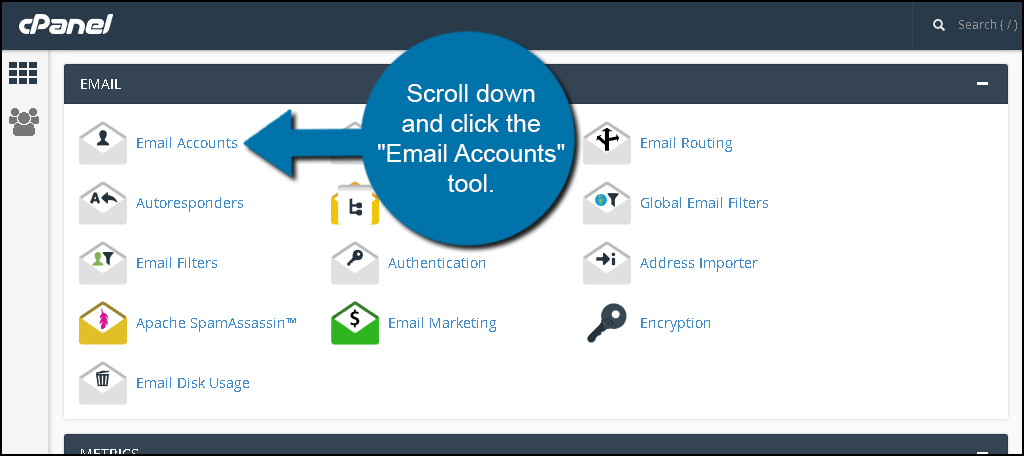 Email Accounts Tool