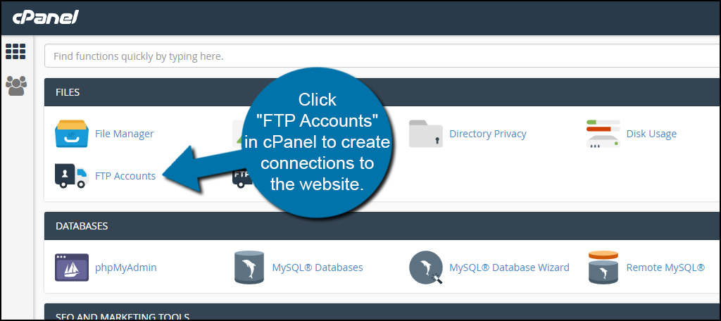 FTP Accounts