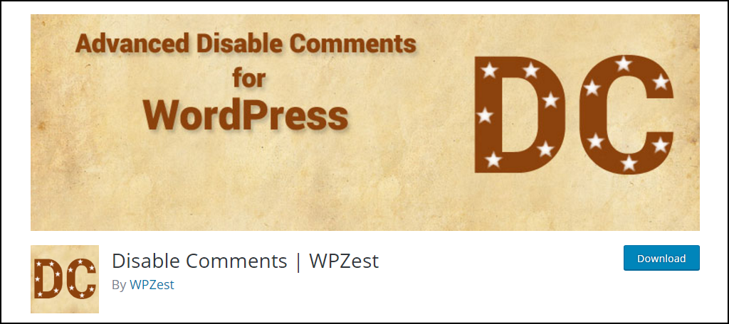 Disable Comments 