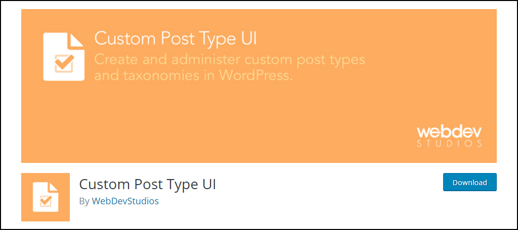 Custom Post Type UI