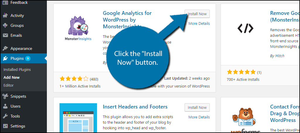click the "Install Now" button