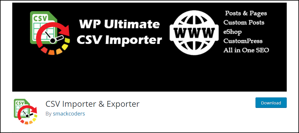 CSV Importer & Exporter