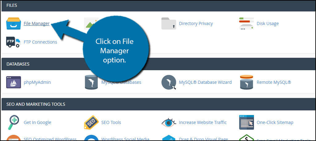 Access the file manager to add the missing temporary folder WordPress