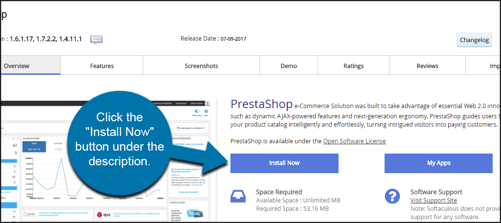 Install PrestaShop