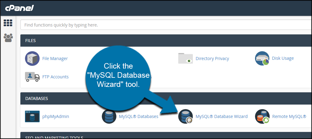 MySQL Database Wizard