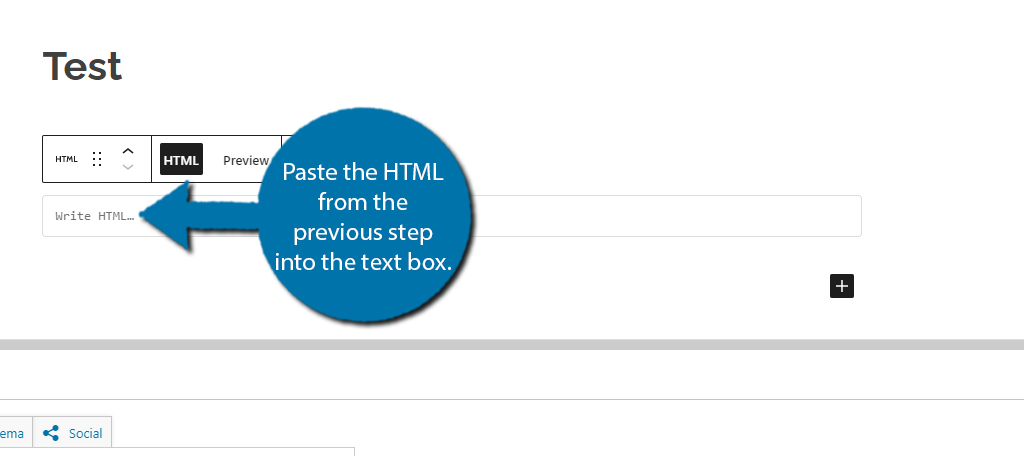 Paste HTML