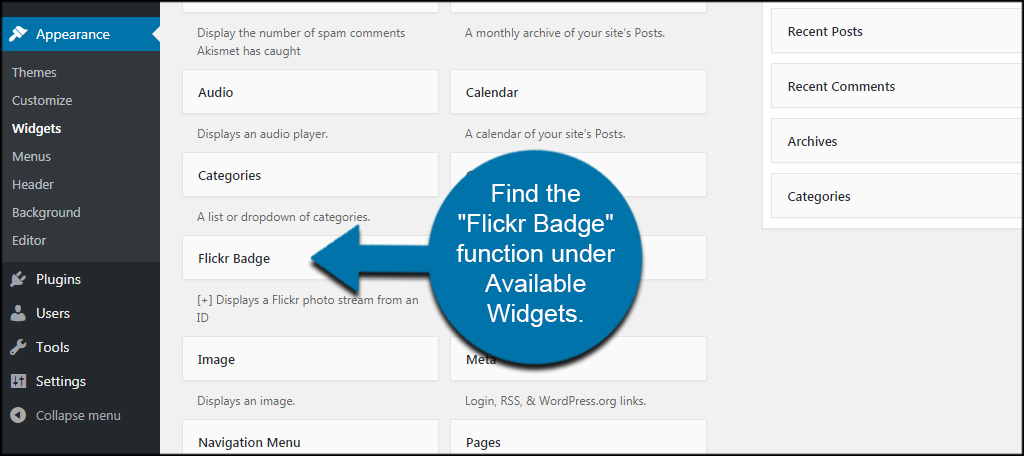 Flickr Badge Widget