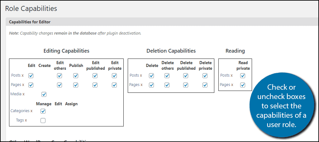 Cambiar permisos de editor