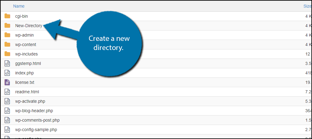 Create a new directory