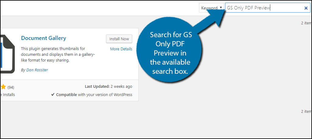 Search for GS Only PDF Preview in the available search box.