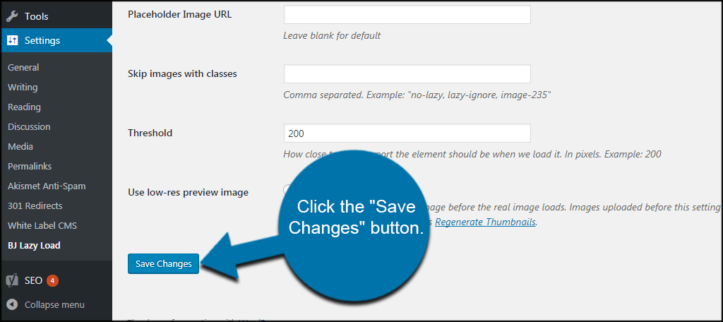 Save Lazy Load Changes