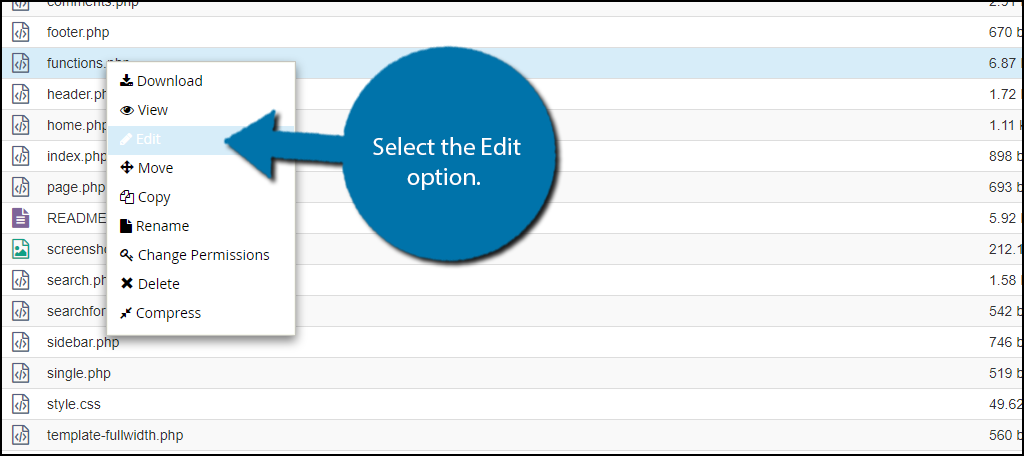 Edit the functions.php file to remove the search option from WordPress