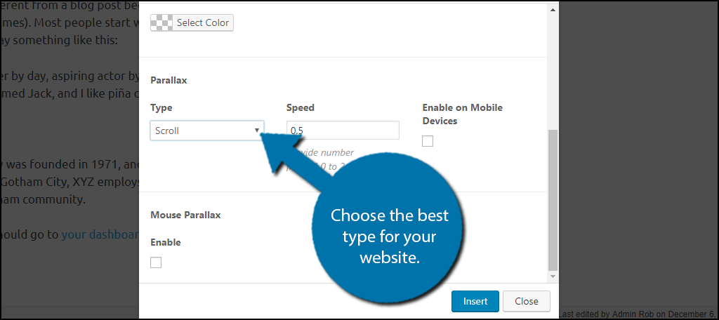 Choose the best Type for your website.