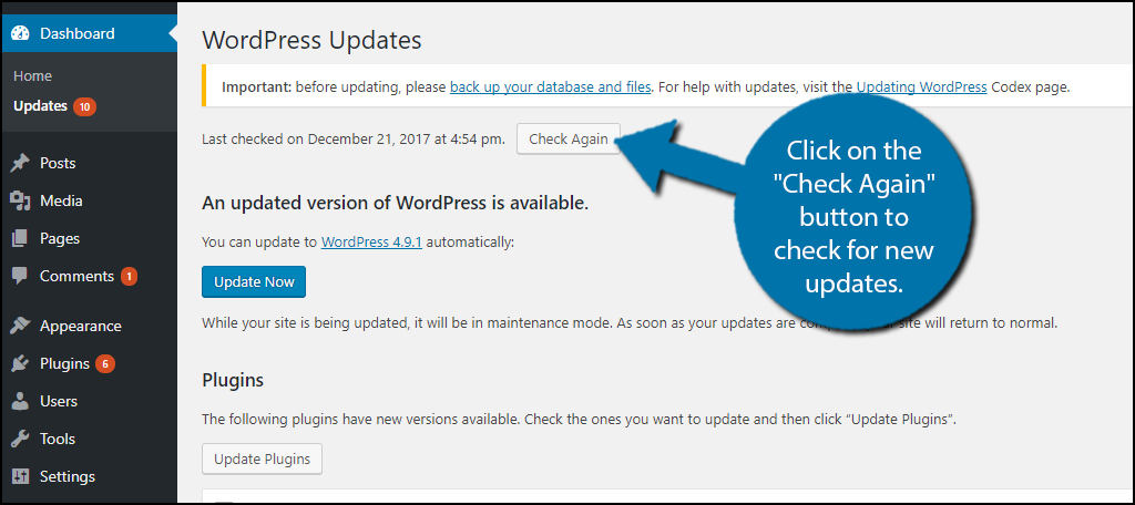 How to Make WordPress Check for Plugin Updates - GreenGeeks