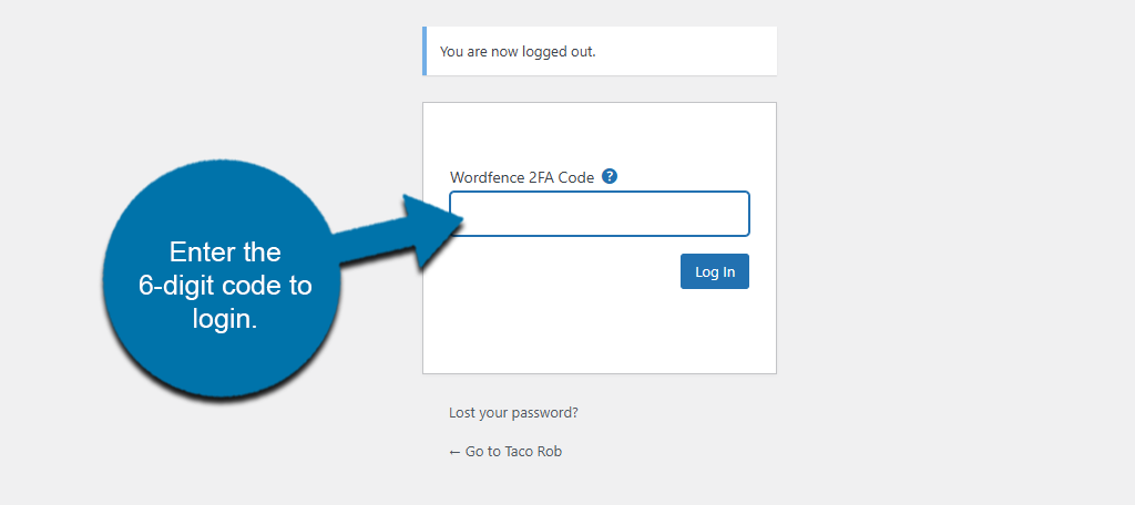 Log into WordPress