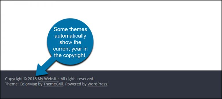 Copyright date. Copyright date