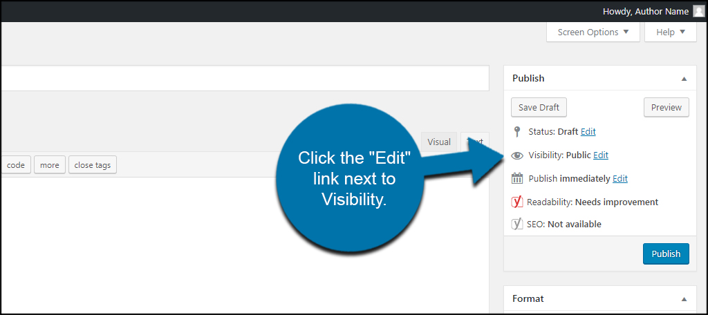 Edit Visibility