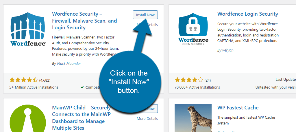 Install Wordfence