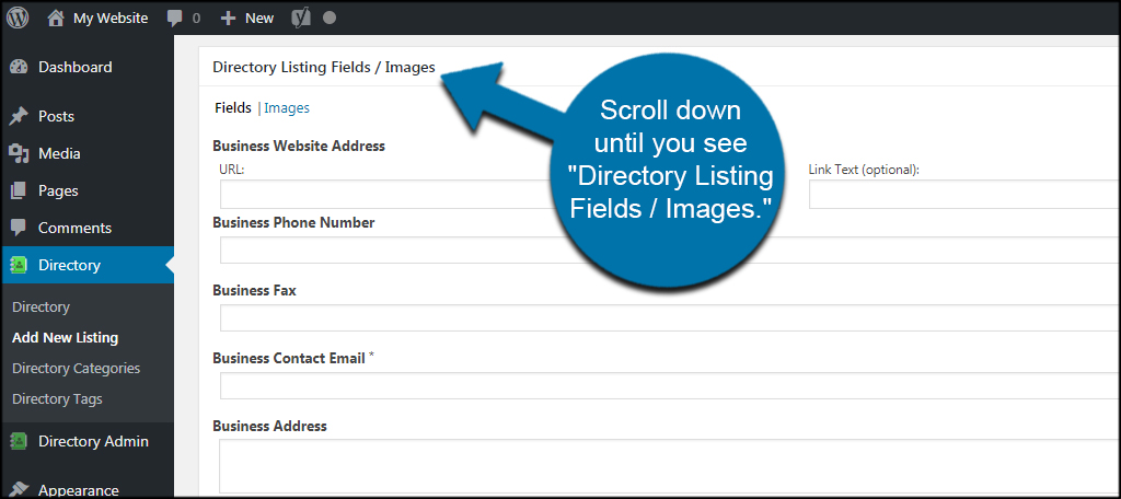 Listing Fields