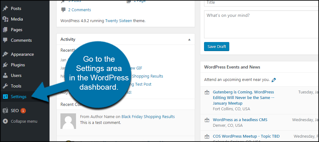 WordPress Settings