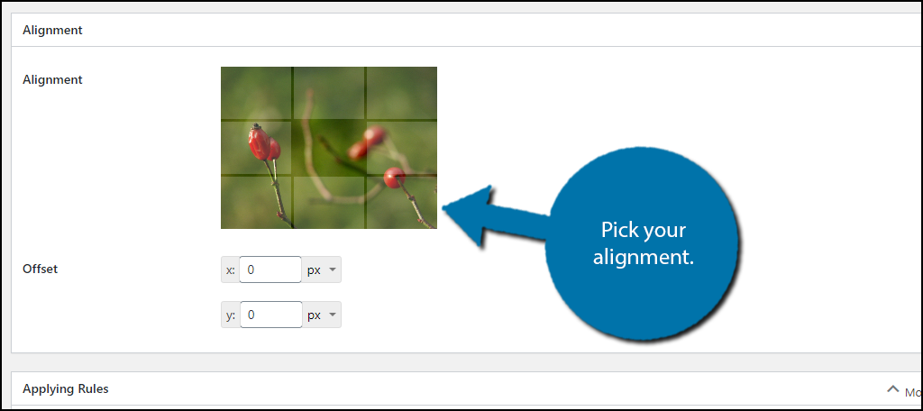 Pick Alignment