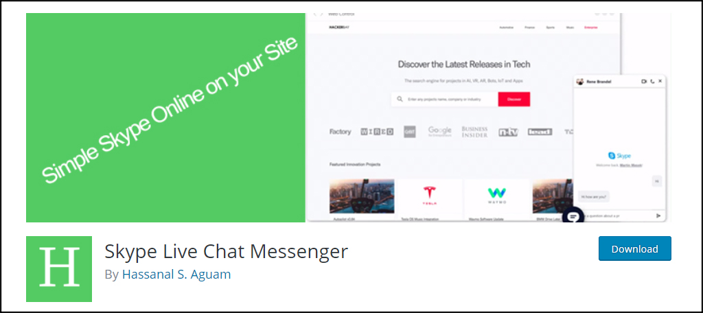 Skype Live Chat Messenger