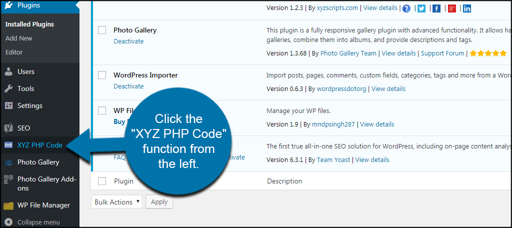 XYZ PHP Code