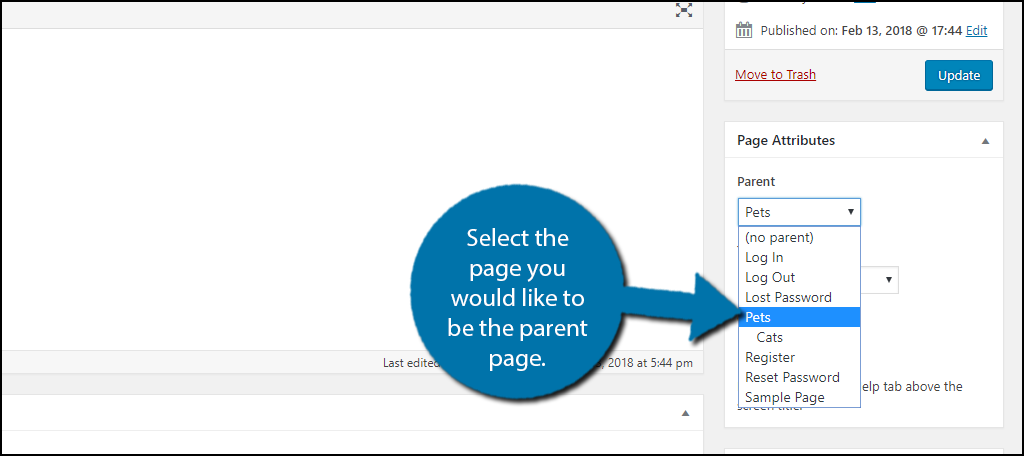 get child page by parent id wordpress