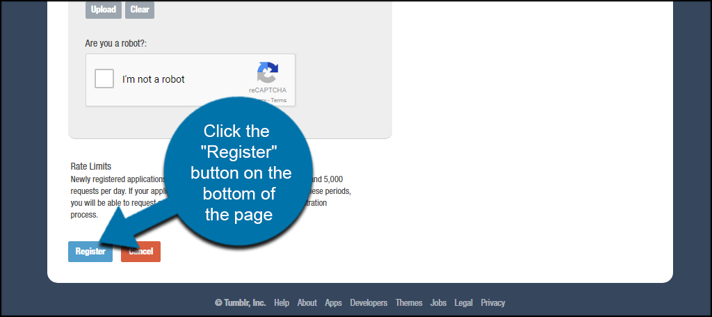 Register Button