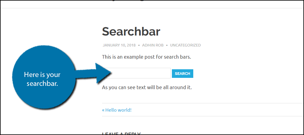 Search bar